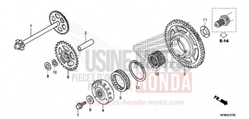 EMBRAYAGE DE DEMARRAGE CB1000RAE de 2014